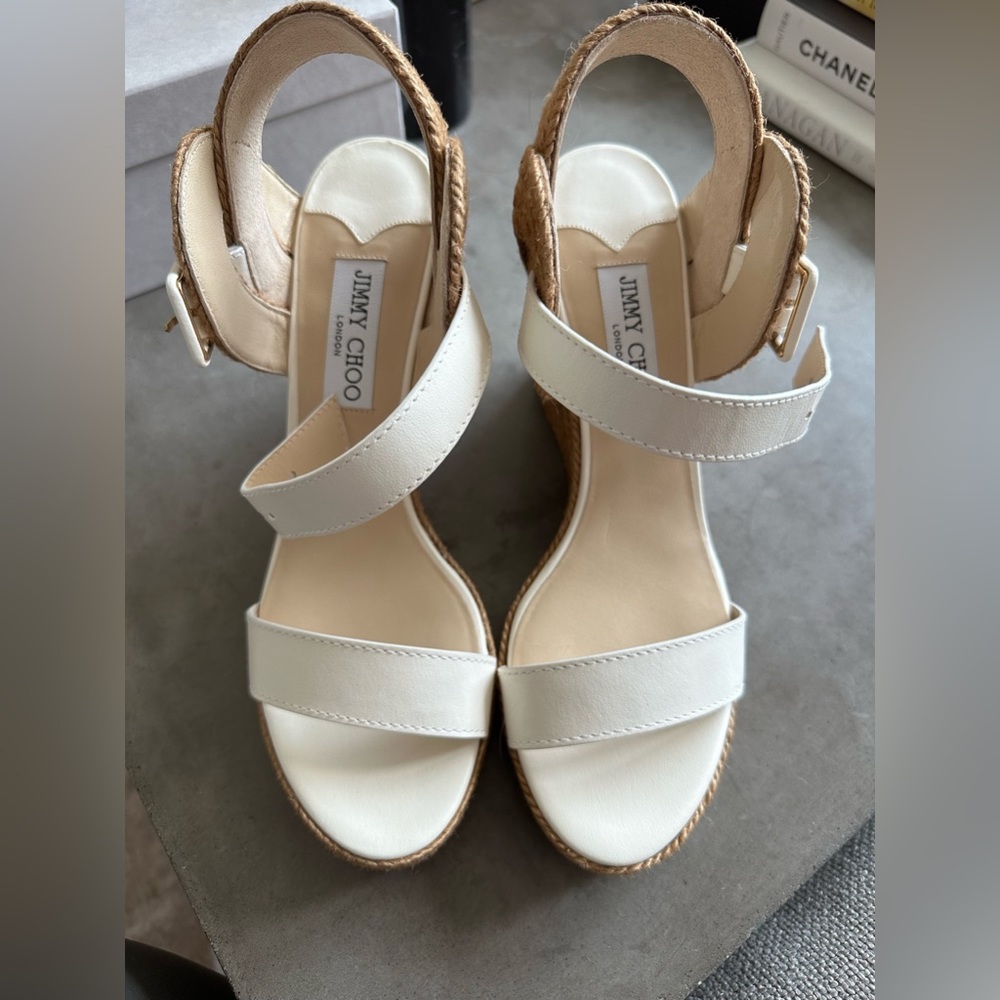 Brand new Jimmy Choo Tweed wedges
